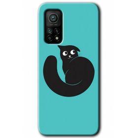 Gramaphone Mi 10T Hd Desen Baskılı Arka Kapak Cat Vector Kılıf
