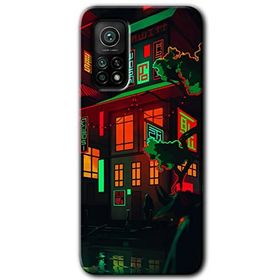 Gramaphone Mi 10T Hd Desen Baskılı Arka Kapak China Street Kılıf