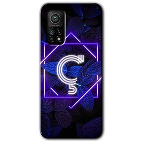 Gramaphone Mi 10T Hd Desen Baskılı Arka Kapak Dark Neon Yaprak Ç Harfi Kılıf