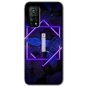 Gramaphone Mi 10T Hd Desen Baskılı Arka Kapak Dark Neon Yaprak İ Harfi Kılıf