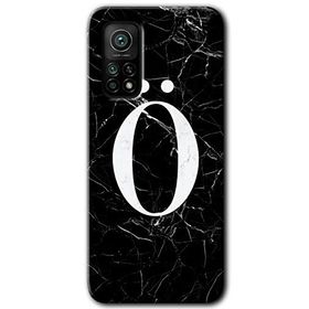 Gramaphone Mi 10T Hd Desen Baskılı Arka Kapak Siyah Mermer Desenli O Harfi Kılıf