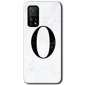 Gramaphone Mi 10T Pro Hd Desen Baskılı Arka Kapak Beyaz Mermer Desenli Ö Harfi Kılıf