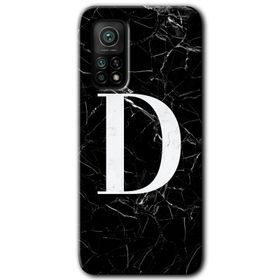 Gramaphone Mi 10T Pro Hd Desen Baskılı Arka Kapak Beyaz Mermer Desenli U Harfi Kılıf