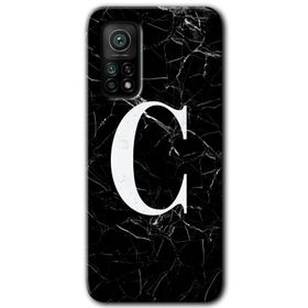 Gramaphone Mi 10T Pro Hd Desen Baskılı Arka Kapak Beyaz Mermer Desenli U Harfi Kılıf