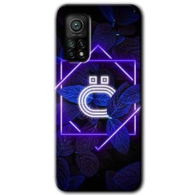 Gramaphone Mi 10T Pro Hd Desen Baskılı Arka Kapak Dark Neon Yaprak Ö Harfi Kılıf