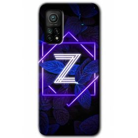 Gramaphone Mi 10T Pro Hd Desen Baskılı Arka Kapak Dark Neon Yaprak Z Harfi Kılıf