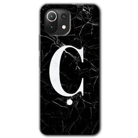 Gramaphone Mi 11 Lite Hd Desen Baskılı Arka Kapak Beyaz Mermer Desenli Ü Harfi Kılıf