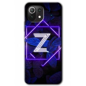 Gramaphone Mi 11 Lite Hd Desen Baskılı Arka Kapak Dark Neon Yaprak Z Harfi Kılıf