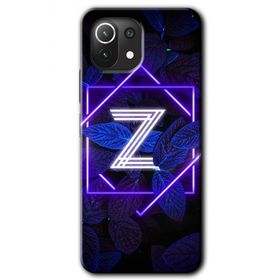 Gramaphone Mi 11 Lite Hd Desen Baskılı Arka Kapak Dark Neon Yaprak Z Harfi Kılıf