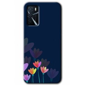 Gramaphone Oppo A16 HD Desen Baskılı Arka Kapak Çizim Çiçekleri Kılıf