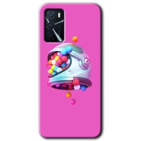 Gramaphone Oppo A16 HD Desen Baskılı Arka Kapak Uzay Başlığı Kılıf
