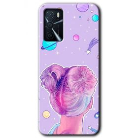 Gramaphone Oppo A16 HD Desen Baskılı Arka Kapak Uzaylı Kız Kılıf