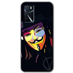 Gramaphone Oppo A16 HD Desen Baskılı Arka Kapak Vendetta Kılıf