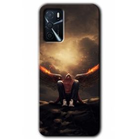 Gramaphone Oppo A16 HD Desen Baskılı Arka Kapak Wings of Power Kılıf