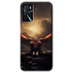 Gramaphone Oppo A16 HD Desen Baskılı Arka Kapak Wings of Power Kılıf