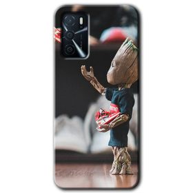 Gramaphone Oppo A16 HD Desen Baskılı Arka Kapak Yeşil Kurt Kılıf