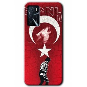 Gramaphone Oppo A16 Kılıf HD Desen Baskılı Arka Kapak - Bozkurt Atam Kılıf