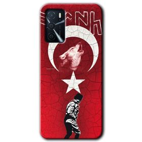 Gramaphone Oppo A16 Kılıf HD Desen Baskılı Arka Kapak - Bozkurt Atam Kılıf