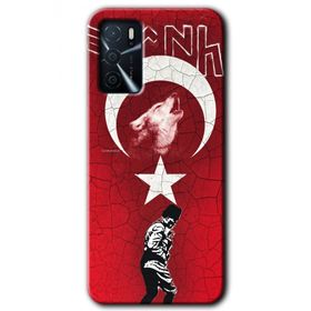 Gramaphone Oppo A16 Kılıf HD Desen Baskılı Arka Kapak - Bozkurt Atam Kılıf