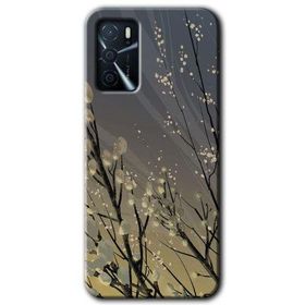 Gramaphone Oppo A16 Kılıf HD Desen Baskılı Arka Kapak - Branches Flowers Kılıf