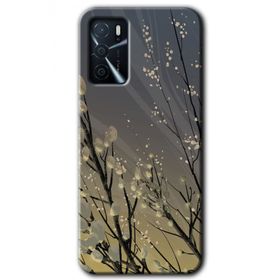 Gramaphone Oppo A16 Kılıf HD Desen Baskılı Arka Kapak - Branches Flowers Kılıf