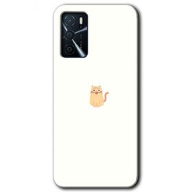 Gramaphone Oppo A16 Kılıf HD Desen Baskılı Arka Kapak - Cat Minimalism Kılıf