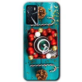 Gramaphone Oppo A16 Kılıf HD Desen Baskılı Arka Kapak - Christmas Kılıf