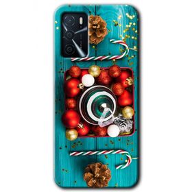 Gramaphone Oppo A16 Kılıf HD Desen Baskılı Arka Kapak - Christmas Kılıf