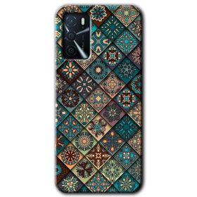 Gramaphone Oppo A16 Kılıf HD Desen Baskılı Arka Kapak - Dalga Kılıf