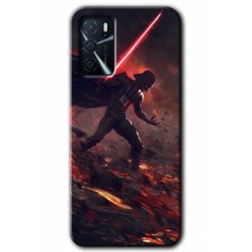 Gramaphone Oppo A16 Kılıf HD Desen Baskılı Arka Kapak - Darh Vader Wars Kılıf