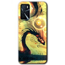 Gramaphone Oppo A16 Kılıf HD Desen Baskılı Arka Kapak - Digital Dragon Kılıf