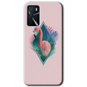 Gramaphone Oppo A16 Kılıf HD Desen Baskılı Arka Kapak - Flamingo Kılıf