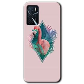 Gramaphone Oppo A16 Kılıf HD Desen Baskılı Arka Kapak - Flamingo Kılıf