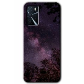 Gramaphone Oppo A16 Kılıf HD Desen Baskılı Arka Kapak - Gece Galaksi Kılıf
