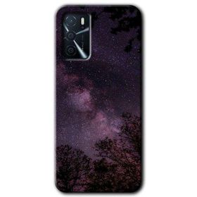 Gramaphone Oppo A16 Kılıf HD Desen Baskılı Arka Kapak - Gece Galaksi Kılıf