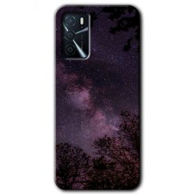 Gramaphone Oppo A16 Kılıf HD Desen Baskılı Arka Kapak - Gece Galaksi Kılıf