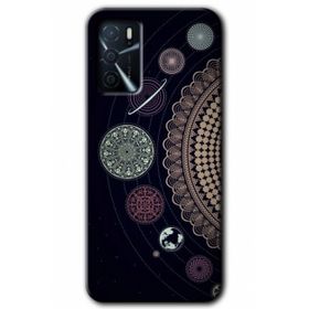 Gramaphone Oppo A16 Kılıf HD Desen Baskılı Arka Kapak - Gezegen Döngüsü Kılıf