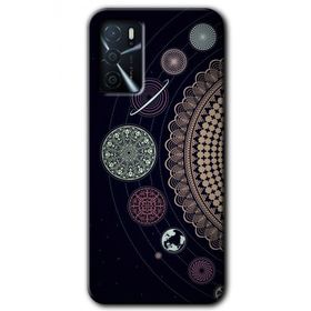 Gramaphone Oppo A16 Kılıf HD Desen Baskılı Arka Kapak - Gezegen Döngüsü Kılıf
