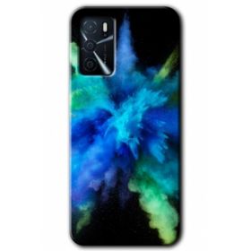 Gramaphone Oppo A16 Kılıf HD Desen Baskılı Arka Kapak - Gezegen Karışımı Kılıf