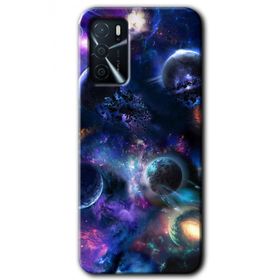 Gramaphone Oppo A16 Kılıf HD Desen Baskılı Arka Kapak - Gezegen Karışımı Kılıf