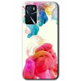 Gramaphone Oppo A16 Kılıf HD Desen Baskılı Arka Kapak - Gökkuşağı Color Kılıf