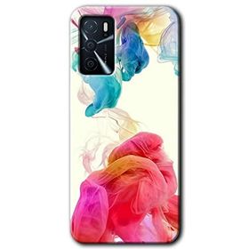 Gramaphone Oppo A16 Kılıf HD Desen Baskılı Arka Kapak - Gökkuşağı Color Kılıf