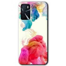 Gramaphone Oppo A16 Kılıf HD Desen Baskılı Arka Kapak - Gökkuşağı Color Kılıf