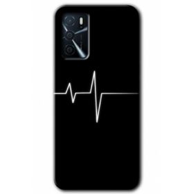 Gramaphone Oppo A16 Kılıf HD Desen Baskılı Arka Kapak - Heart Rytm Kılıf