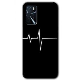 Gramaphone Oppo A16 Kılıf HD Desen Baskılı Arka Kapak - Heart Rytm Kılıf
