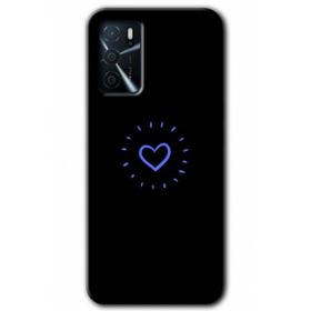 Gramaphone Oppo A16 Kılıf HD Desen Baskılı Arka Kapak - Heart Strokes Kılıf