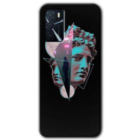 Gramaphone Oppo A16 Kılıf HD Desen Baskılı Arka Kapak - Heykel Kılıf
