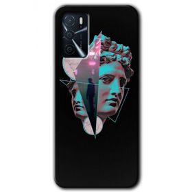 Gramaphone Oppo A16 Kılıf HD Desen Baskılı Arka Kapak - Heykel Kılıf