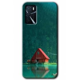 Gramaphone Oppo A16 Kılıf HD Desen Baskılı Arka Kapak - House In Woods Kılıf