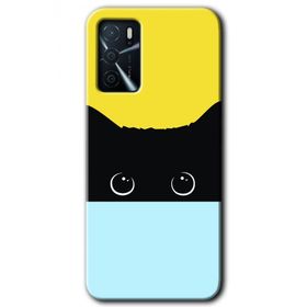 Gramaphone Oppo A16 Kılıf HD Desen Baskılı Arka Kapak - Kara-Kedi Kılıf